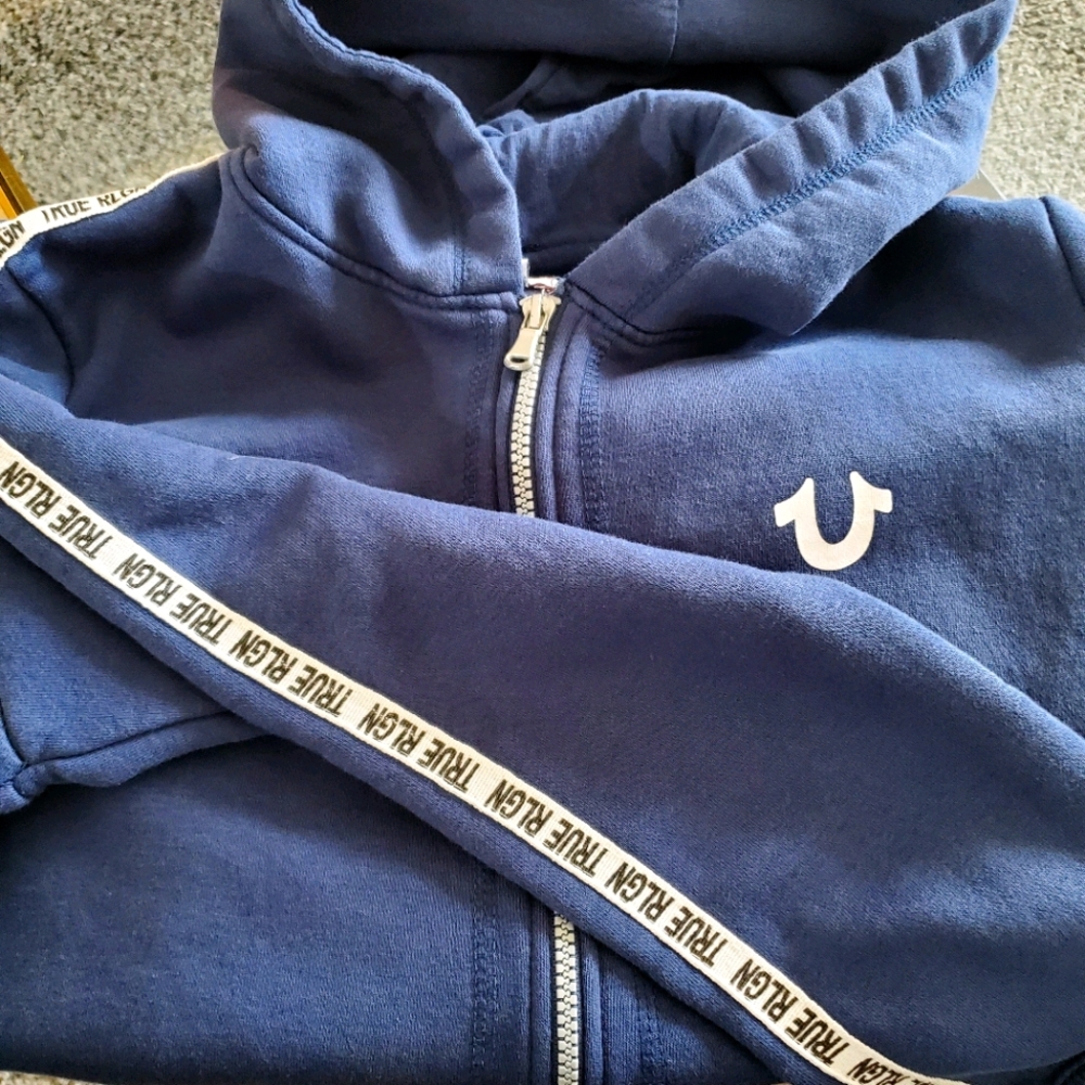 Boys True Religion zip up hoodie